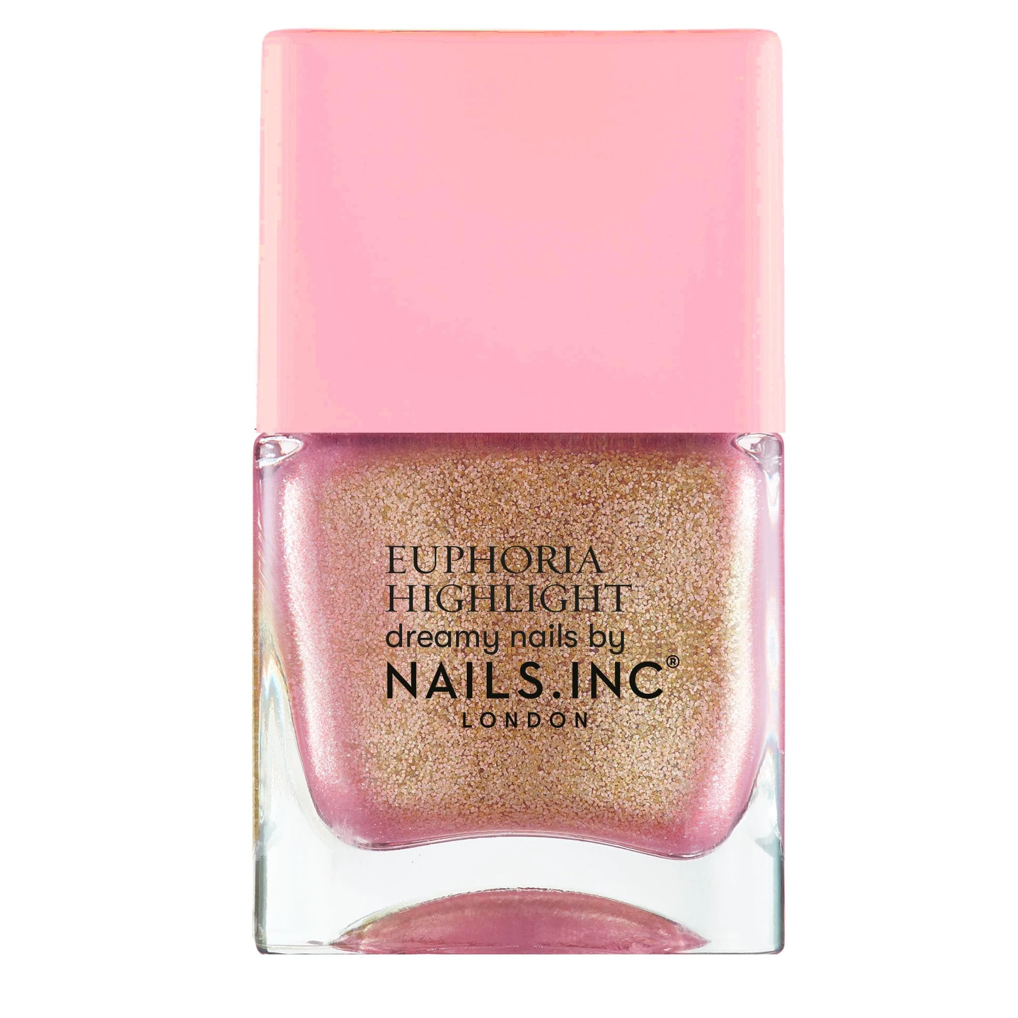 Nails Inc Euphoria Highlight, Dream Dust, Pink Shimmer, No Chip, Long Lasting, Quick Dry, Air Dry, Professional Manicures & Pedicures, Fingernails & Toenails, Vegan Nail Polish, 14 ML