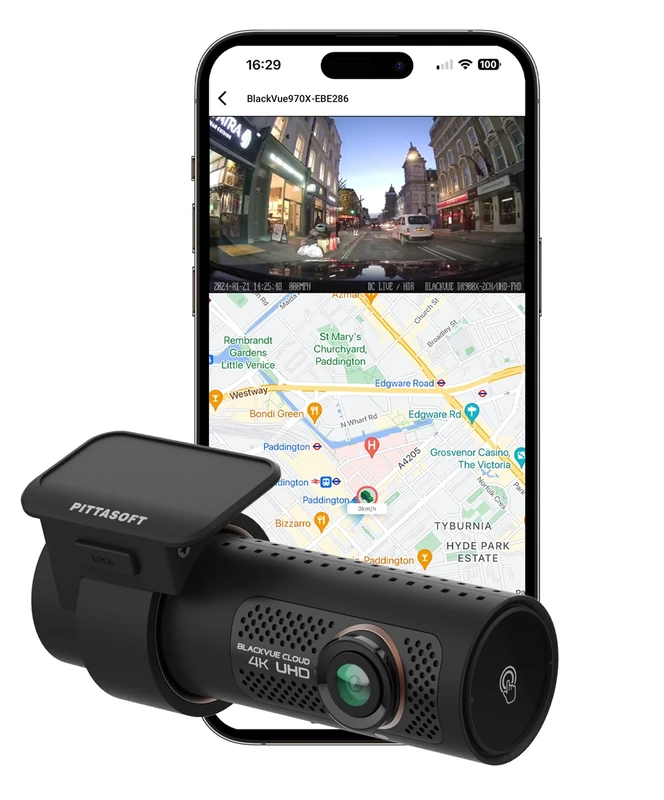 BlackVue DR970X-1CH 4K Dash Cam - Sony STARVIS2 & 64GB SD