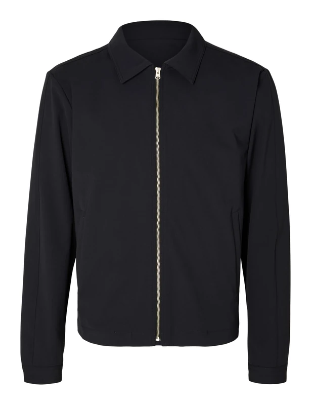 SELETED HOMME SLHLIAM Men's Zip Jacket Flex B NOOS Jacket, Navy Blazer, S, Blazer Navy, S