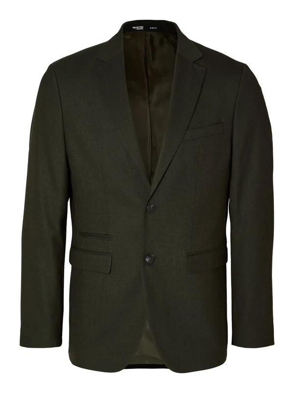 Selected Homme Male Blazer Woven, dunkelgrün, 38L