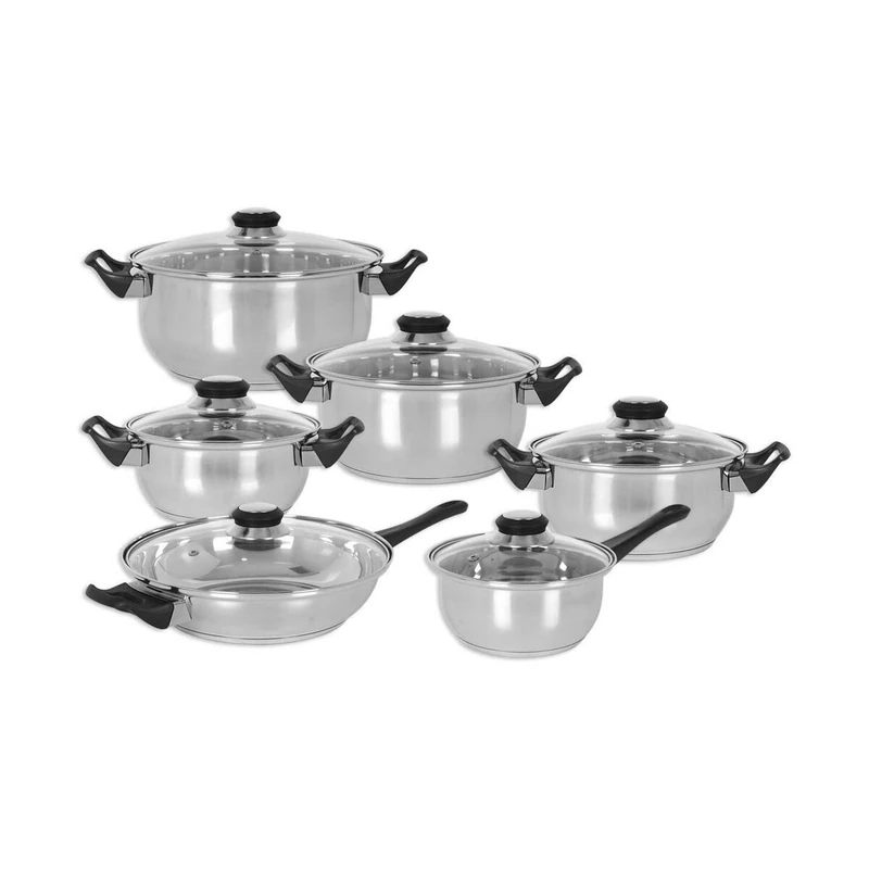 Genese Steel Cookware Set 12 Pieces - Image 1