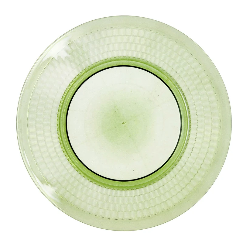 Quid Viba Green Plastic Flat Plate 27 cm Ø 27 cm (12 Units) (Pack of 12)