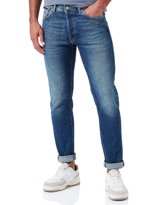 SELECTED HOMME Men's Slh172 slimtape Toby 3302 M.b JNS Noos Jeans, Blue Denim, 30 W/32 L