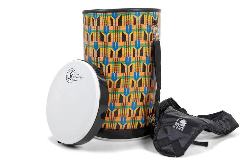 Toca Nesting Drums Freestyle II Djun Djun 12 Inch Kente Cloth TSSNDD-12K-FDP