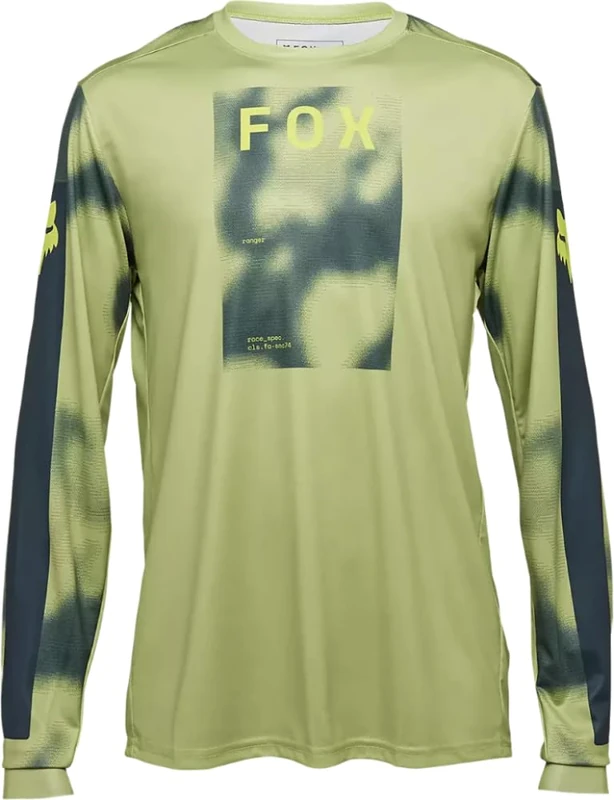 Fox Racing Men's Ranger Long Sleeve Jersey Shirt, Pale Green Taunt, Small