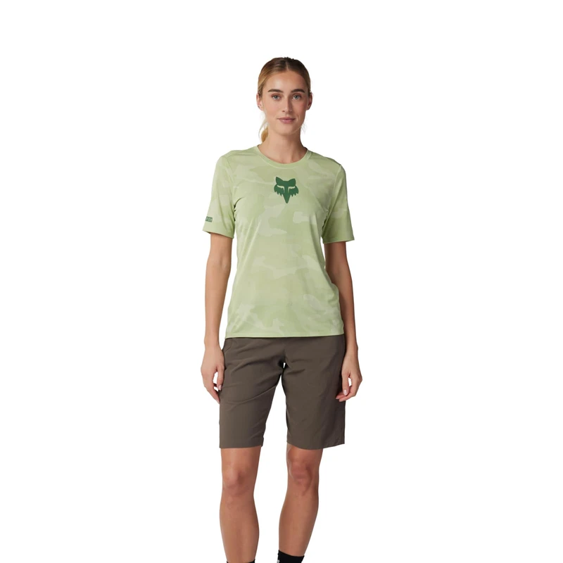 Fox Racing Women's Ranger Tru Dri Short Sleeve Jersey Shirt, Cactus, Medium