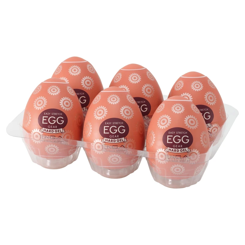 Tenga Egg Gear Stronger Masturbator Brown 7 cm