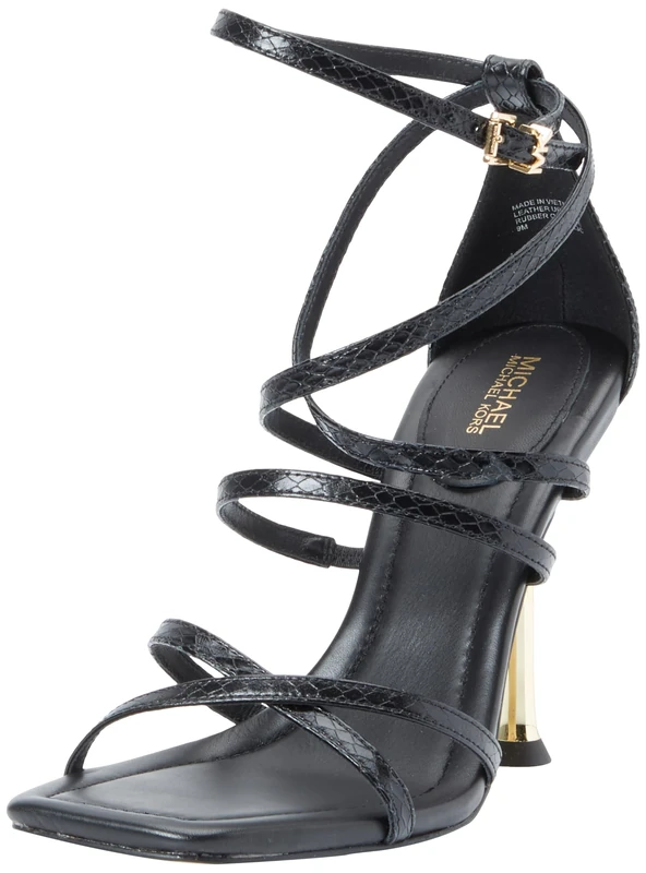 Michael Kors 40F3IMHS1E-001 IMANI STRAPPY SANDAL Women BLACK UK 9.5
