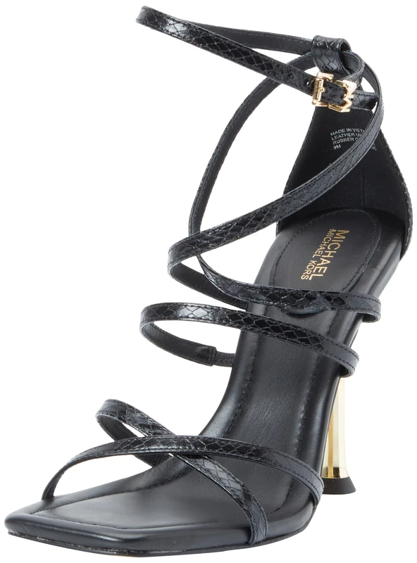 Michael Kors 40F3IMHS1E-001 IMANI STRAPPY SANDAL Women BLACK UK 6