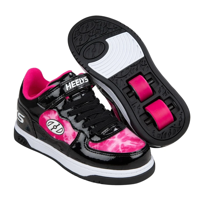 Heelys Reserve Low X2 (HE101483), Black/Pink/White PU, Child 11