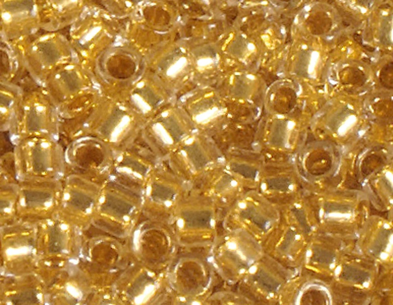 Japanese Beads Cylinder Treasure Genuine Gold 1.8mm.11/0 100g - Image 1