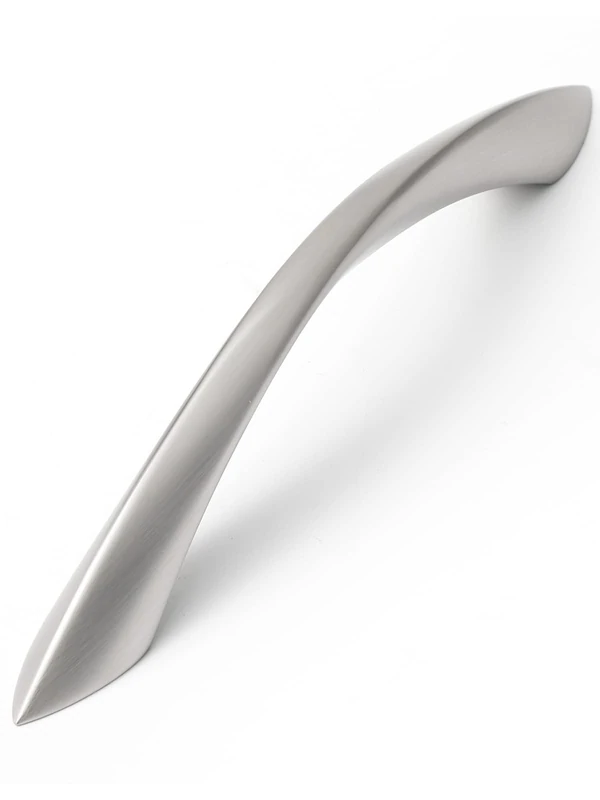 JIASENBAO Brushed Nickel Cabinet Pulls 5 Inch Arch Twisted Silver Handles Drawer Kitchen Cupboard Bathroom Dresser Cabinet Hardware Zinc Alloy 20 Pack