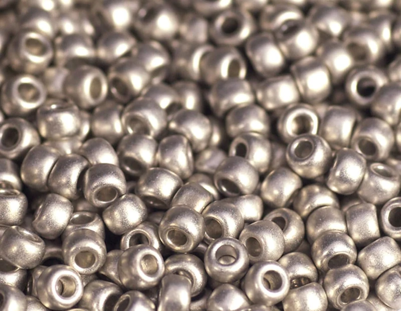 Japanese Rockalla Genuine Matte Silver 2.2mm.11/0 100g. - Image 1