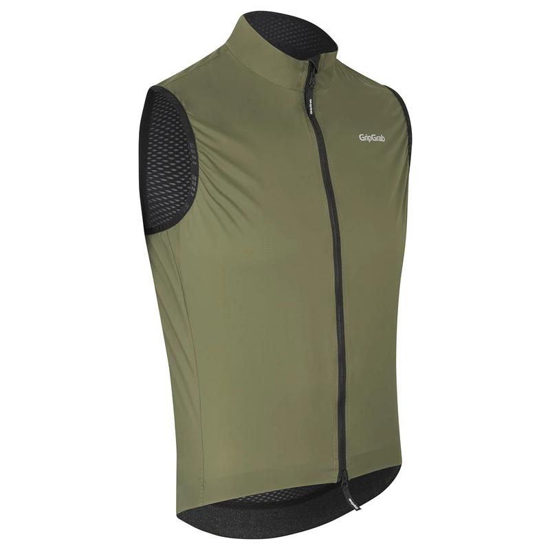 GripGrab PACR Windproof Lightweight Cycling Vest Road MTB Gravel Bike Windbreaker Packable Cycle Gilet 2-Way-Zip