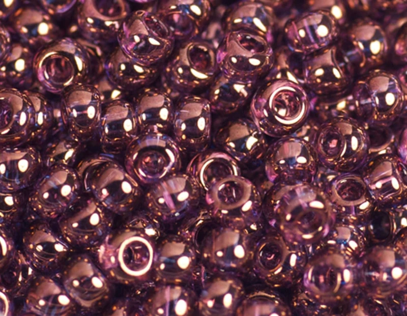 Japanese Rockabilly Special Gold Lilac Beads 2.2mm.11/0 100g - Image 1