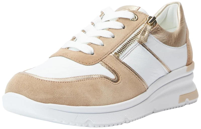 ARA Women's Naples Trainers, Sand, Platinum, White, 39 EU