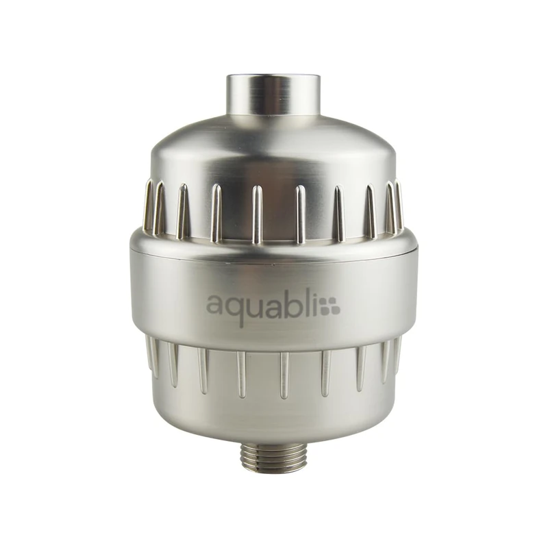 AquaBliss High Output Revitalizing Shower Filter - Reduces Dry Itchy Skin, Dandruff, Eczema, and Dramatically Improves The Condition of Your Skin, Hair and Nails - Brushed Nickel (SF100-BN) - Image 1