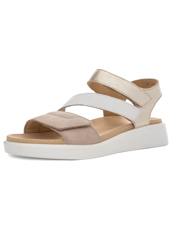 ARA Women's Madeira Sandals, Sand white platinum, 40 EU Weit