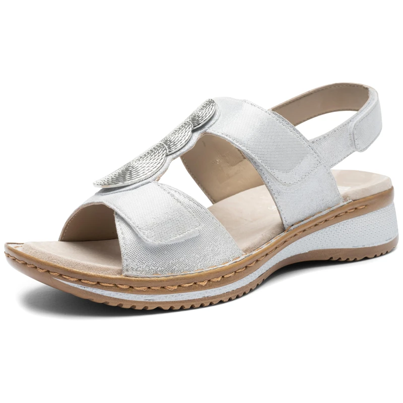 ARA Women's Hawaii Sandals, White, 8.5 UK
