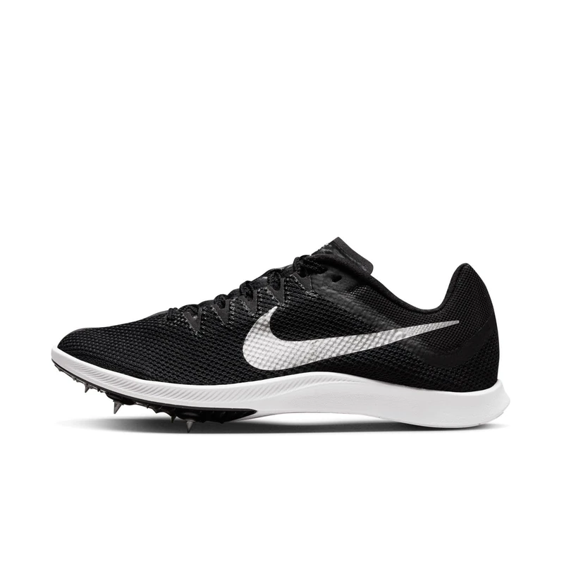 NIKE DC8725-001 Zoom Rival Distance Unisex Black/Metallic Silver-DK Smoke Grey UK 4.5