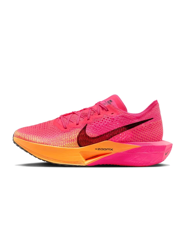 NIKE Men's ZOOMX VAPORFLY Next% 3 Sneaker, Hyper Pink/Black-Laser Orange, 12 UK