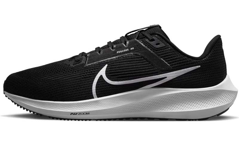 NIKE DV7480-001 AIR Zoom Pegasus 40 Wide Men Black/White-Iron Grey UK 7.5