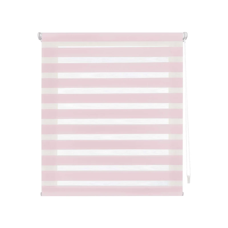 Decorblind | Estor Rollable Double Layer without Tools and Without Drilling, Measuring Estor: 72x180 Width x Long/Measuring Fabric Large: 69x175 - Estor Night and Day Pink, Stores for Windows - Image 1