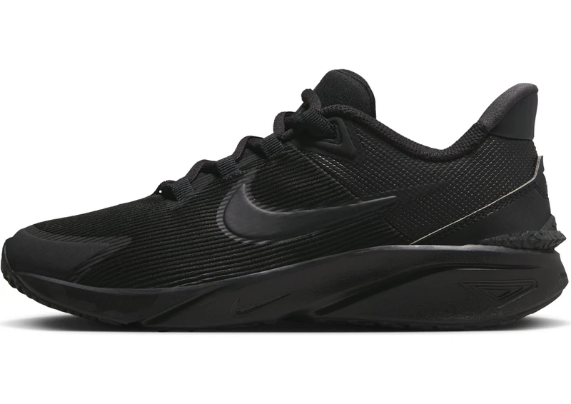 NIKE Boys Star Runner 4 Nn (Gs) Sneaker, Black Black Black Anthracite, 3 UK