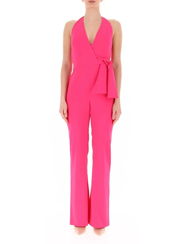 Pinko Women's Extradry Crepe Stretch Jumpsuit Dress, N17_Pink, 4