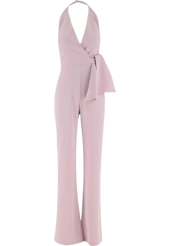 Pinko Women's Extradry Crepe Stretch Jumpsuit Dress, N98_Smoke Orchid, 10