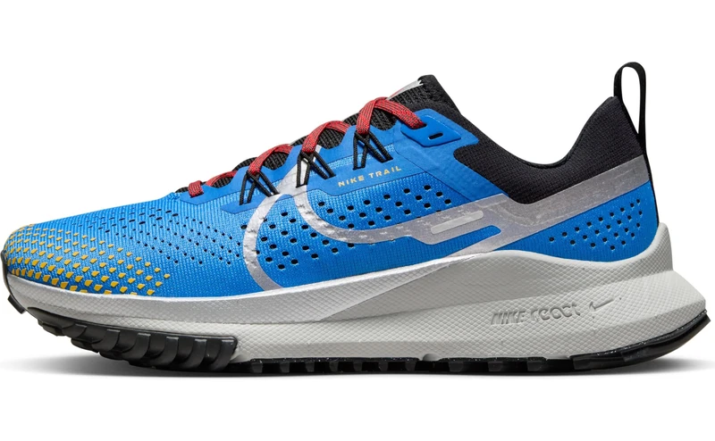 NIKE DJ6159-401 W React Pegasus Trail 4 Women LT Photo Blue/Metallic Silver-Track UK 6.5