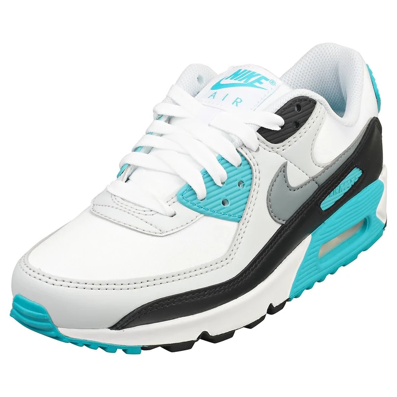 NIKE FB8570-101 W AIR MAX 90 Women White/Cool Grey-Teal Nebula-Black UK 8.5 - Image 1