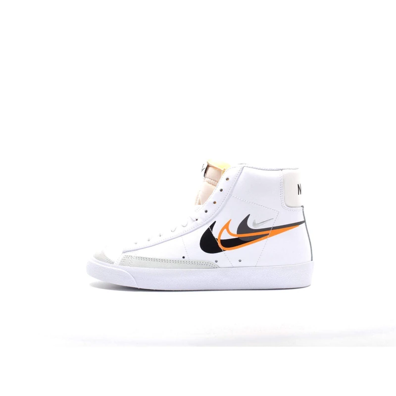NIKE FN7809-100 Blazer MID '77 Men White/Black-Bright Mandarin-Medium UK 6.5