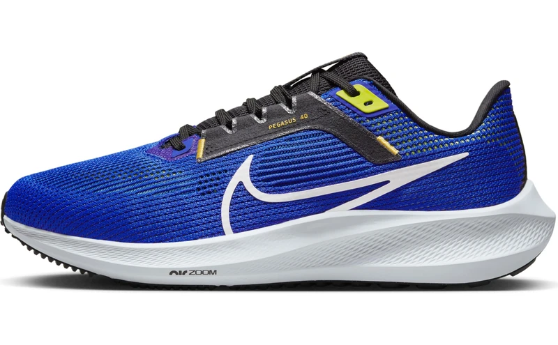 NIKE DV7480-401 AIR Zoom Pegasus 40 Wide Men Racer Blue/White-Black-Sundial UK 11.5