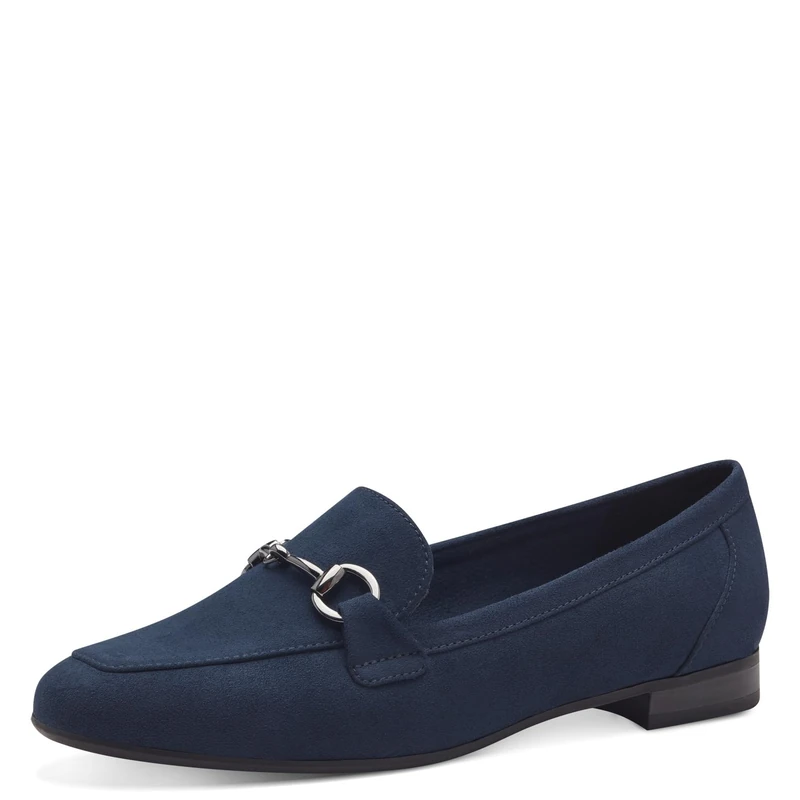 MARCO TOZZI Women's 2-24212-42 Loafers, Navy (Textile), 3.5