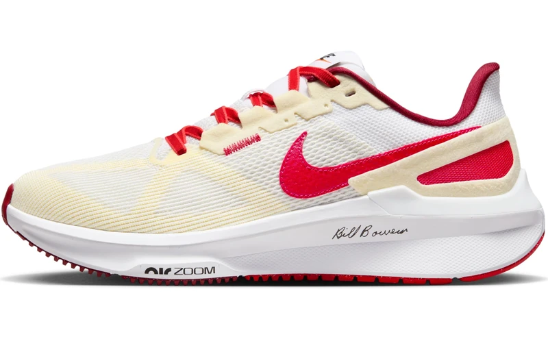 NIKE Men's AIR Zoom Structure 25 PRM Sneaker, White/University RED-Coconut Milk, 11 UK