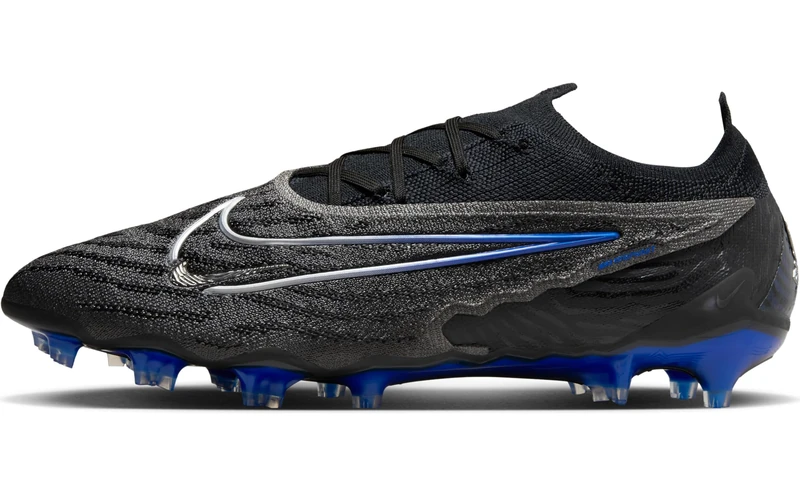 NIKE DC9968-040 Phantom GX Elite FG Men Black/Chrome-Hyper Royal UK 5