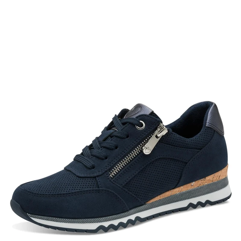 MARCO TOZZI Women's 2-23781-41 Sneaker, Navy Comb, 7.5