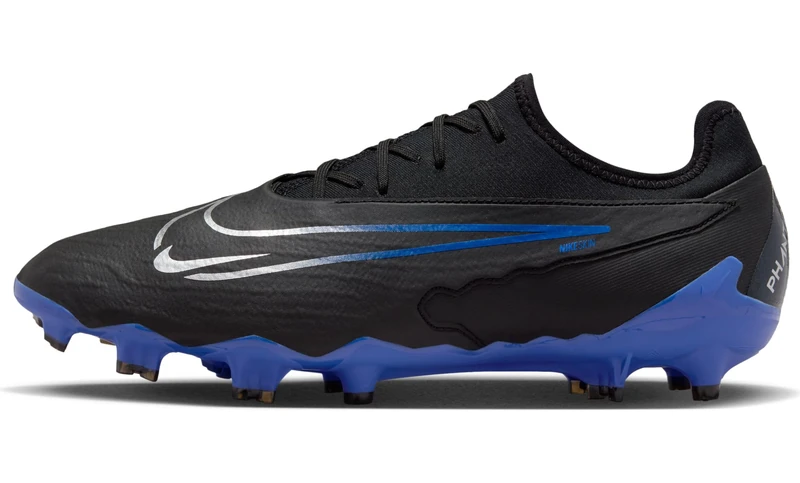 NIKE Men's Phantom GX PRO FG Sneaker, Black/Chrome-Hyper Royal, 6 UK