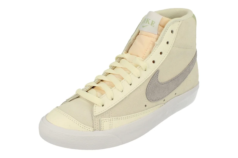 NIKE Women's WMNS Blazer MID '77 Sneaker, Pale Ivory/Pewter-Honeydew-SAIL, 4.5 UK