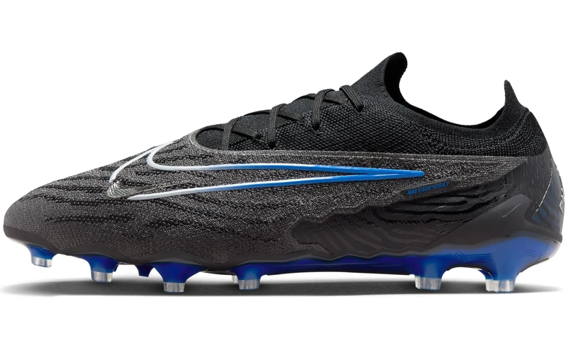 NIKE Men's Phantom GX Elite AG-PRO Sneaker, Black/Chrome-Hyper Royal, 10.5 UK