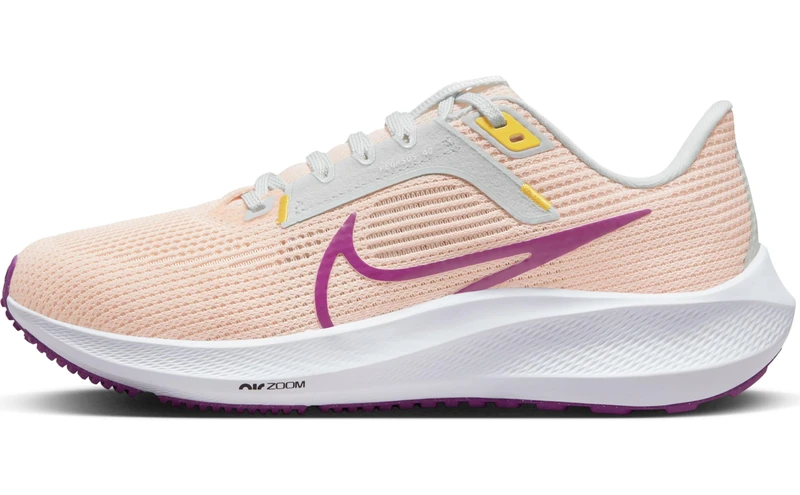 NIKE DV3854-800 W AIR Zoom Pegasus 40 Women Guava ICE/Vivid Purple-Amber Brown UK 6
