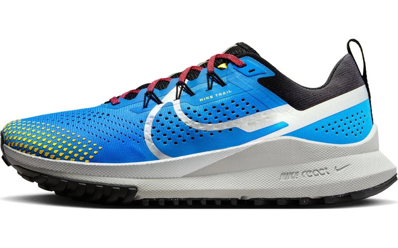 NIKE DJ6158-401 React Pegasus Trail 4 Men LT Photo Blue/Metallic Silver-Track UK 8