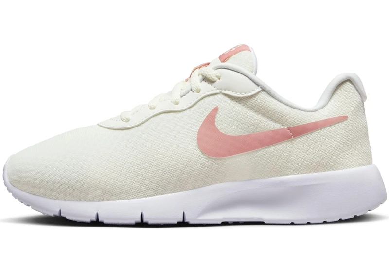 NIKE Boys Tanjun Go (Gs) Sneaker, Summit White Red Stardust Red Stard, 5 UK