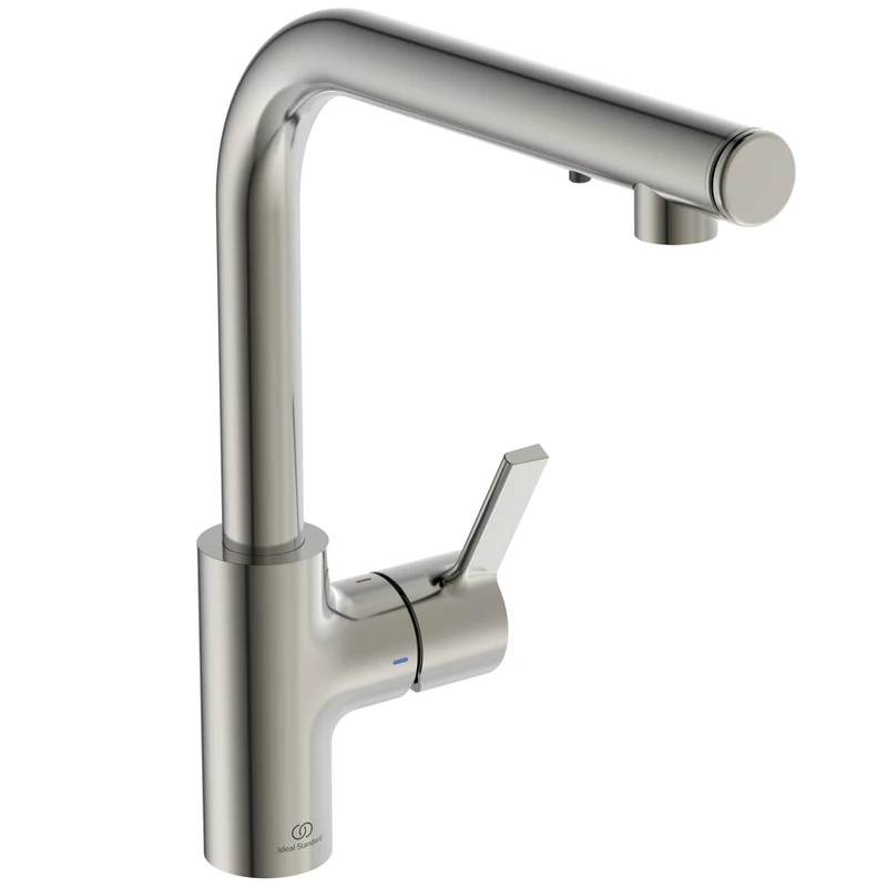 Ideal Standard Gusto iMX Kitchen Tap - Silver Storm PVD