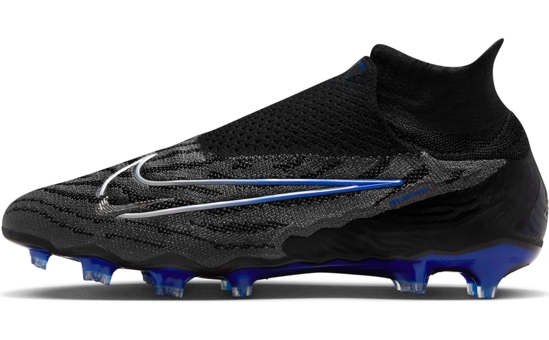 NIKE DC9969-040 Phantom GX Elite DF FG Men Black/Chrome-Hyper Royal UK 7