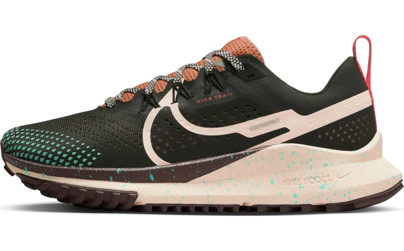 NIKE DJ6159-300 W React Pegasus Trail 4 Women Sequoia/Guava ICE-Amber Brown UK 6