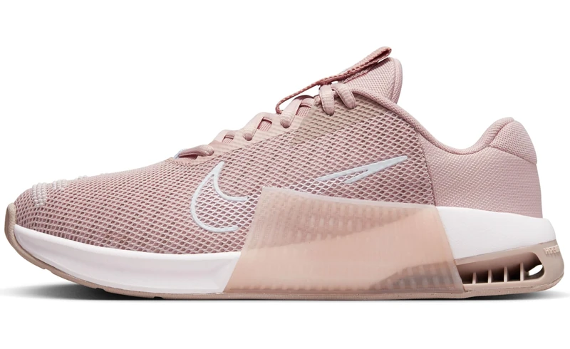 NIKE DZ2537-600 W Metcon 9 Women Pink Oxford/White-DIFFUSED Taupe UK 9.5