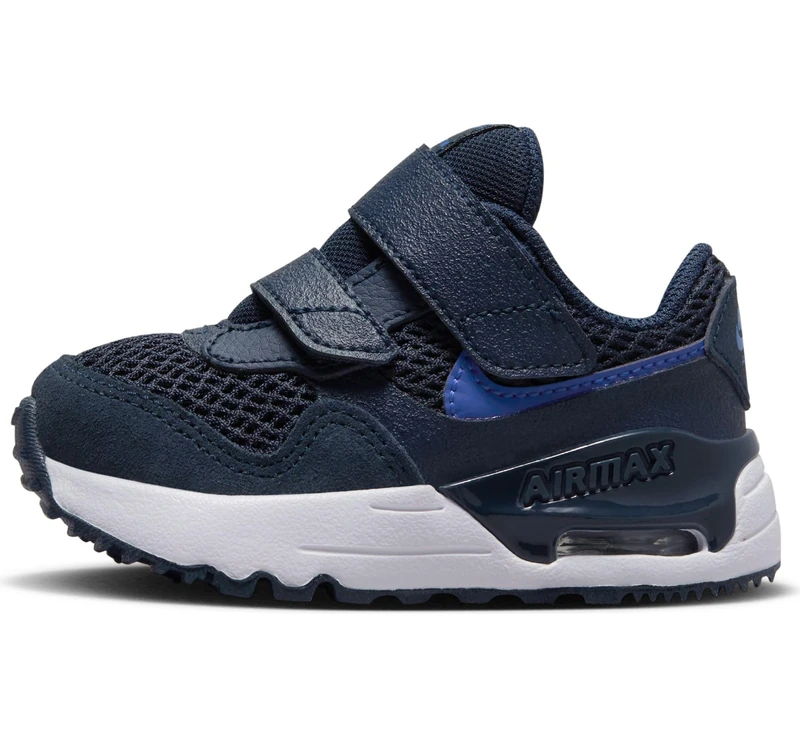 NIKE DQ0286-400 AIR MAX SYSTM (TD) Boy's Obsidian/Hyper Royal-White-White UK UK Child 2.5 - Image 1