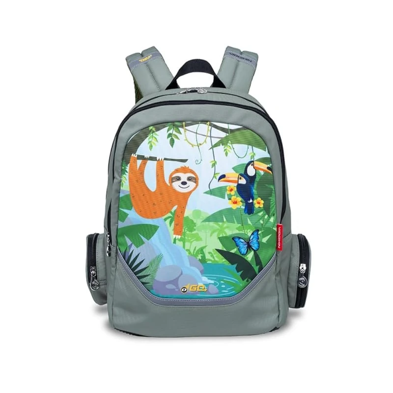 Nikidom Roller GO Wheeled Backpack, Youth Unisex, Rainforest (Multicoloured), One Size